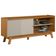 Rack Para Sala De Estar Tv 65 Pol Pés Retrô Suna L05 Nature Off White - Lyam Decor