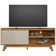 Rack Para Sala De Estar Tv 65 Pol Pés Retrô Suna L05 Nature Off White - Lyam Decor
