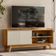 Rack Para Sala De Estar Tv 65 Pol Pés Retrô Suna L05 Nature Off White - Lyam Decor