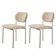 Conjunto Com 2 Cadeiras Metal Marchezine Moderna Mobilia Milano Prata
