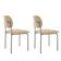 Conjunto Com 2 Cadeiras Metal Marchezine Moderna Mobilia Milano Prata