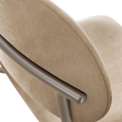 Conjunto Com 2 Cadeiras Metal Marchezine Moderna Mobilia Milano Prata