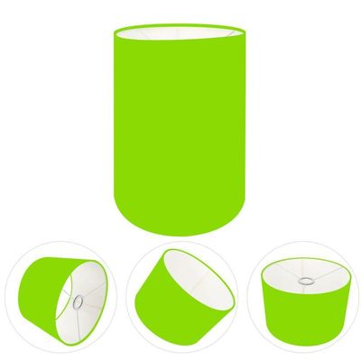 Cúpula Abajur E Luminária Cilíndrica Vivare Cp-7003 ø15x20cm - Bocal Nacional Verde-limão