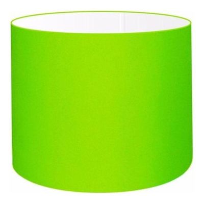 Cúpula Abajur E Luminária Cilíndrica Vivare Cp-7018 ø40x25cm - Bocal Nacional Verde-limão