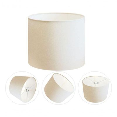 Cúpula Abajur E Luminária Cilíndrica Vivare Cp-7011 ø30x21cm - Bocal Nacional Branco