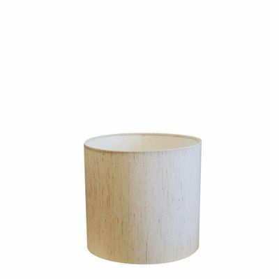 Cúpula Abajur E Luminária Cilíndrica Vivare Cp-7005 ø18x18cm - Bocal Nacional Linho Bege