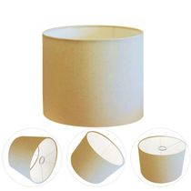 Cúpula Abajur Cilíndrica Cp-7012 ø30x25cm Algodão Crú