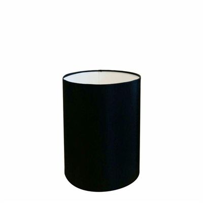 Cúpula Abajur Cilíndrica Cp-7003 ø15x20cm Preto