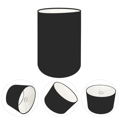 Cúpula Abajur Cilíndrica Cp-7003 ø15x20cm Preto