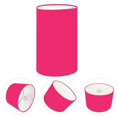 Cúpula Abajur Cilíndrica Cp-7002 ø13x30cm Rosa Pink