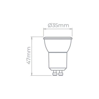 Lâmpada Led Stella Mini Dicroica Mr11 Evo 3w Gu10 Alto Irc 95 Bivolt 3000k - Luz Amarela