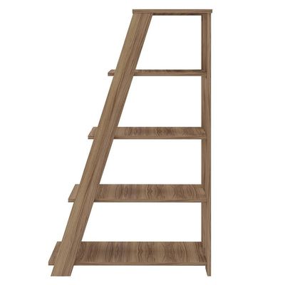 Estante Para Escritório Home Office Multiuso 5 Prateleiras Star A02 Nogal - Lyam Decor