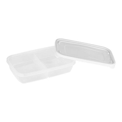 Pote Porta Frios Com Divisórias Linha Mais 1,4l Plasvale Transparente