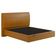 Cama Queen Baú Flutuante Com Cabeceira 160cm Spazio S04 Couríssimo Caramelo - Lyam Decor