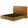 Cama Queen Baú Flutuante Com Cabeceira 160cm Spazio S04 Couríssimo Caramelo - Lyam Decor