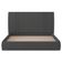 Cama Casal Flutuante Com Cabeceira 140cm Astra S04 Linho Preto - Lyam Decor