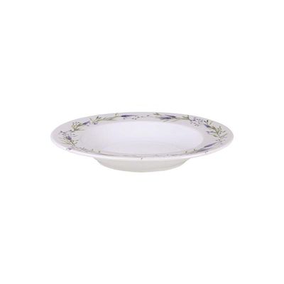 Prato Fundo Tramontina Lilla 23cm Em Porcelana Decorada