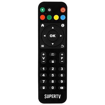 Controle remoto compatível com  receptor super tv black