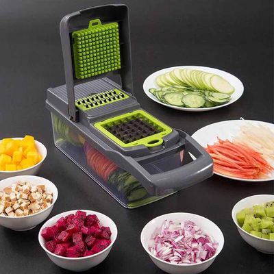 CORTADOR FATIADOR RALADOR PICADOR DE SALADAS VERDURAS FRUTAS LEGUMES VEGETAIS MULTIFUNCIONAL