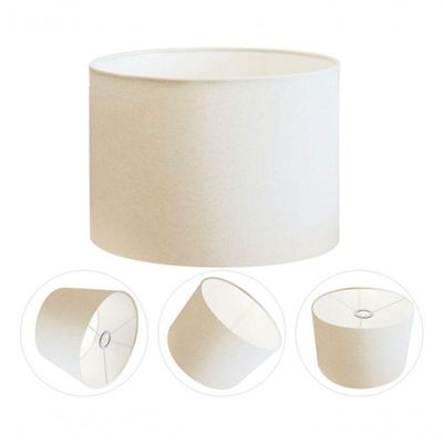 Cúpula Abajur E Luminária Cilíndrica Vivare Cp-7019 ø40x30cm - Bocal Nacional Branco