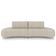 Sofá 4 Lugares Para Sala Living Orgânico Pés Metálicos 260cm Shui P08 Linho Bege - Lyam Decor