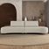 Sofá 4 Lugares Para Sala Living Orgânico Pés Metálicos 260cm Shui P08 Linho Bege - Lyam Decor