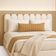 Cabeceira Nuvem Suede Queen Size Com 8 Placas Macias 60x20cm Branco