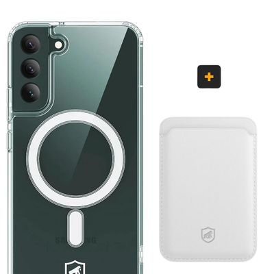 Kit Magsafe - Capa case capinha e Carteira para Samsung Galaxy S22 Plus - Gshield