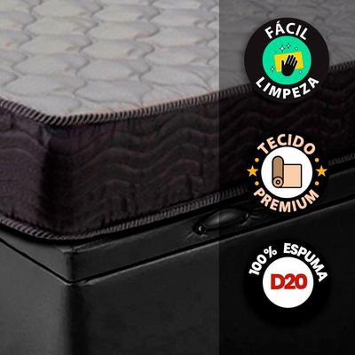 Colchão De Espuma D20 Safira Diversos Tamanho Colchomax 78x188cm