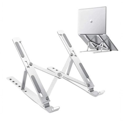 Suporte Para Notebook Alumínio Ajustável Dobrável - Conforto Q-1019