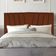 Cabeceira Cama Box Queen 160 Cm Safira Em Suede Com Frame Cor:terracota