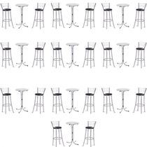 Kit 10 Bistros Com 10 Banquetas Cromadas gatmagazine