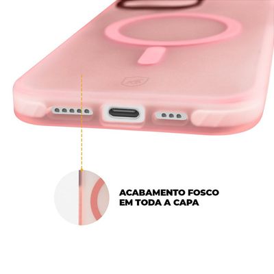 Capa MagSafe Pro para iPhone 15 Pro Max - Rosa - Gshield