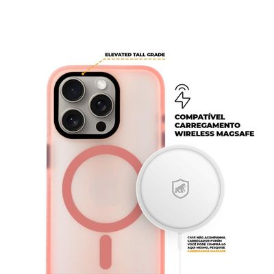 Capa MagSafe Pro para iPhone 15 Pro Max - Rosa - Gshield