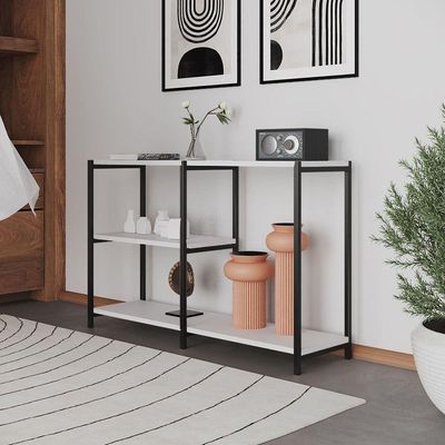 Aparador Industrial Artesania Preto E Branco 120cm