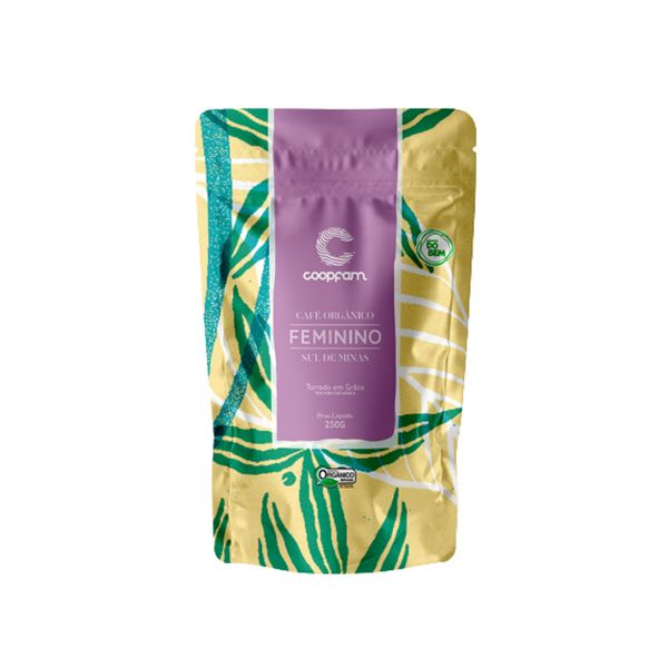 Café Feminino Orgânico em Grãos Coopfam 250g