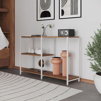 Aparador Industrial Artesania Branco E Imbuia 120cm