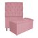 Kit Cabeceira Calçadeira Liverpool 90cm Solteiro Rosa