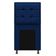 Kit Cabeceira Calçadeira Copenhague 100cm Solteiro Azul