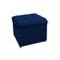 Kit Cabeceira Calçadeira Copenhague 100cm Solteiro Azul
