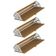 Sapateira Vertical Armário Organizador 03 Portas Para 18 Pares De Calçado Carvalho Xingu