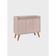 Aparador Buffet 90cm Retro Mdf Rosa Madri - On Móveis