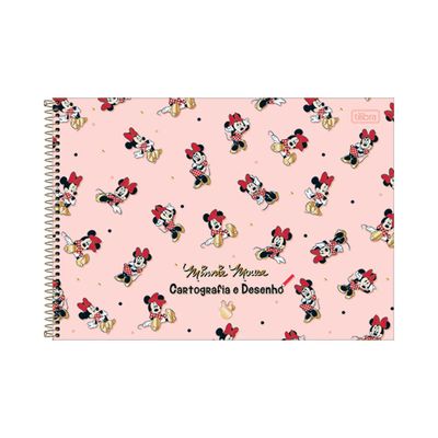 Caderno Cartografia Tilibra Espiral Capa Dura Minnie 80 Folhas Capas Diversas - Item Sortido