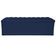 Calçadeira Estofada Liverpool 195cm King Size Suede Marinho