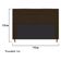 Cabeceira Estofada Dama 140cm Casal Suede Marrom