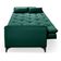 Sofá Cama Yara 3 Lugares Reclinável 2,08m Suede Verde