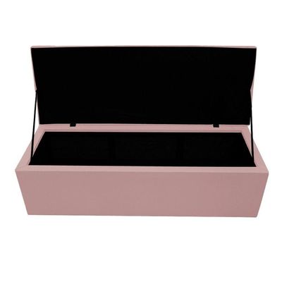 Kit Cabeceira e Calçadeira Copenhague 160cm Queen Size Rosê