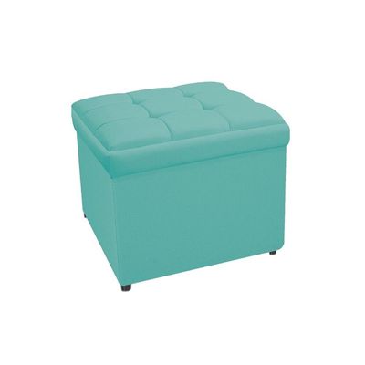 Kit Cabeceira e Calçadeira Copenhague Solteiro Azul Tiffany
