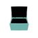 Kit Cabeceira e Calçadeira Copenhague Solteiro Azul Tiffany