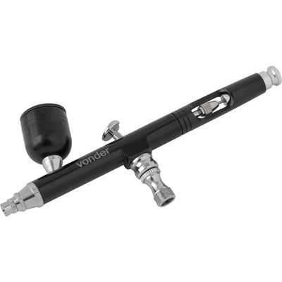 Aerógrafo C/Acessórios Preto 07Pcs Vonder